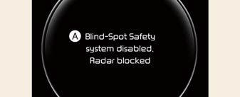 Blind-Spot Collision-Avoidance Assist disabled